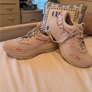 HOKA Floral Embroidered Women's Sneakers